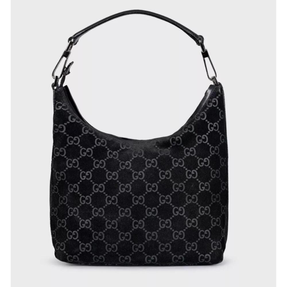 Gucci Abbey Black Suede Handbag with Dust Bag - Picture 3 of 7